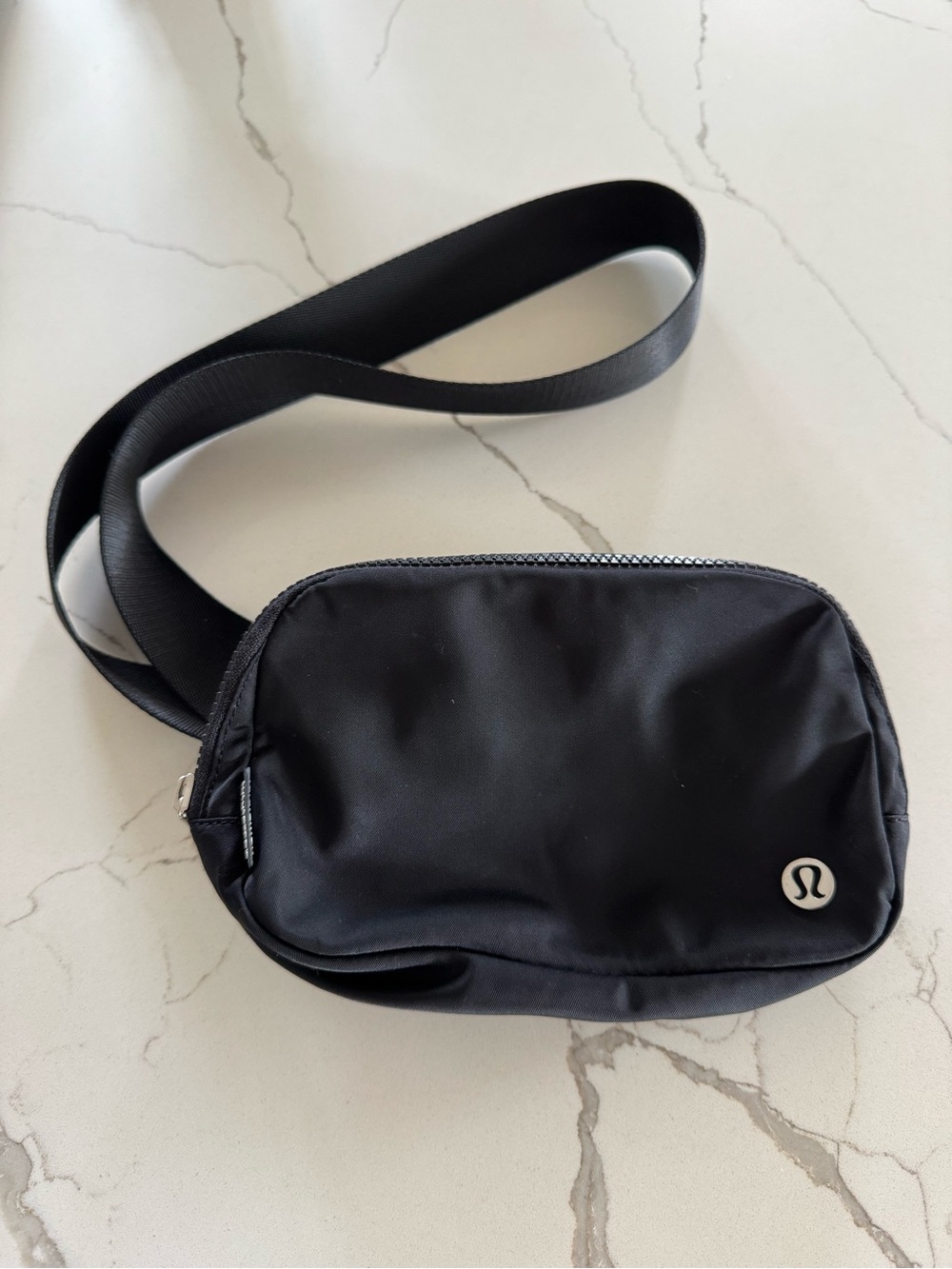 lululemon athletica Black Belt Bag with Logo Pin